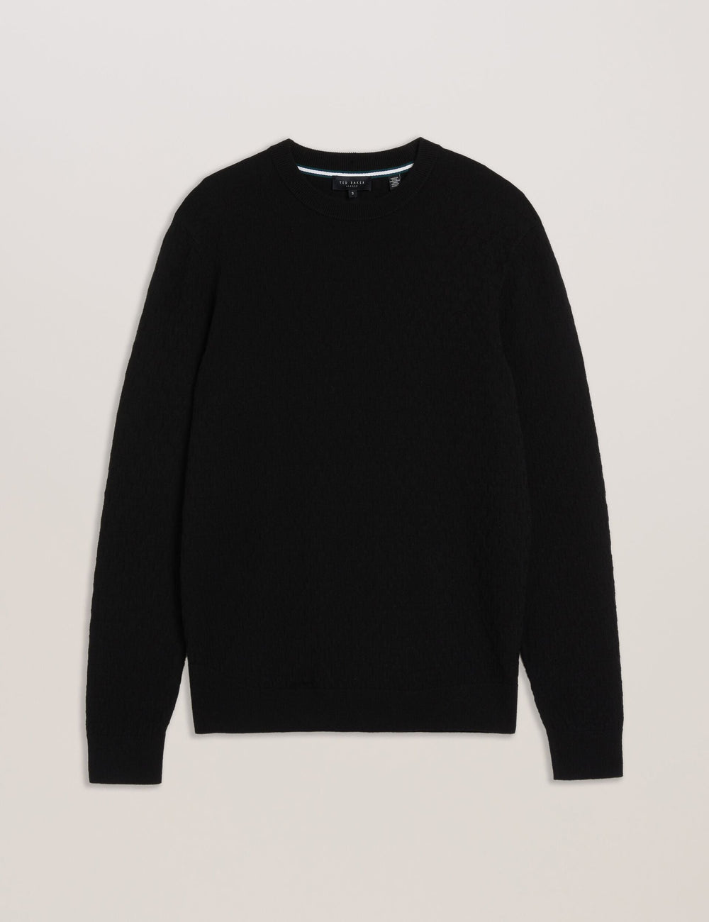 Men LOUNG - Textured T Knit Crew Neck Jumper - Ted Baker