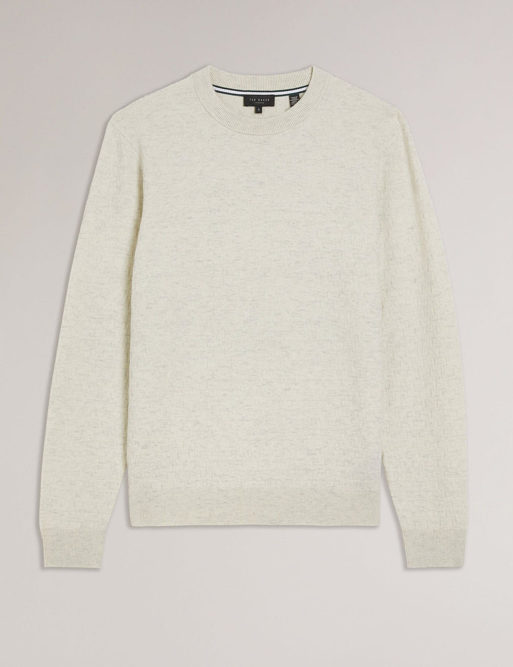 Men LOUNG - Textured T Knit Crew Neck Jumper - Ted Baker
