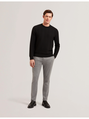 Men JAMALS - Herringbone Knit Crew Neck Sweater - Ted Baker