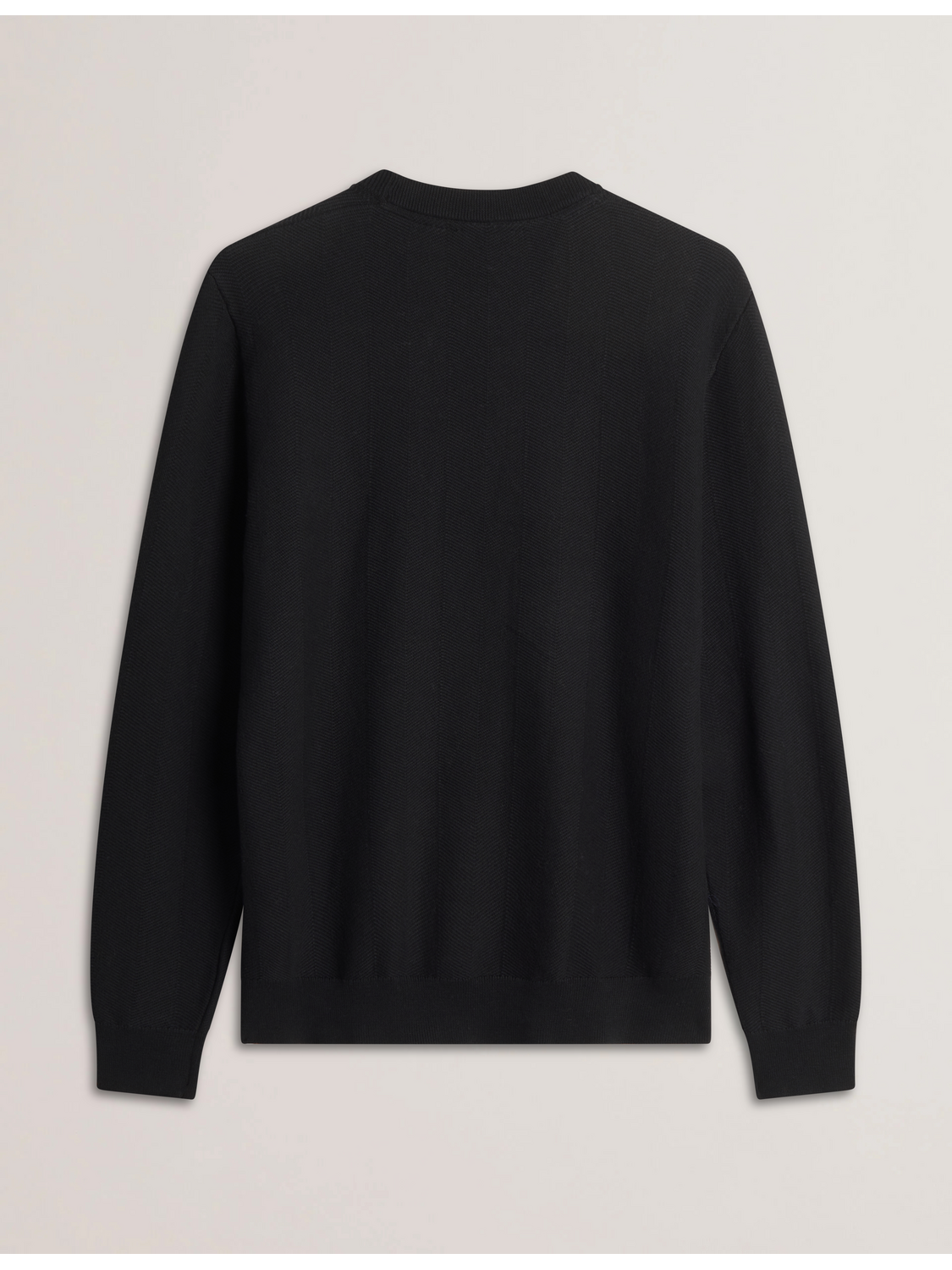 Men JAMALS - Herringbone Knit Crew Neck Sweater - Ted Baker
