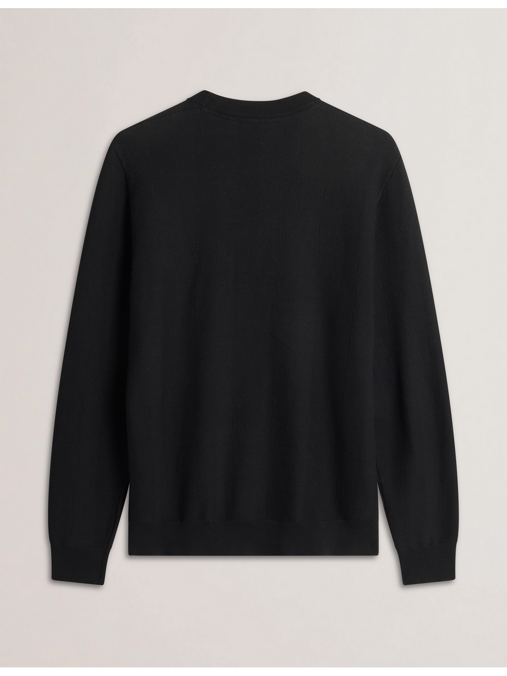 Men JAMALS - Herringbone Knit Crew Neck Sweater - Ted Baker