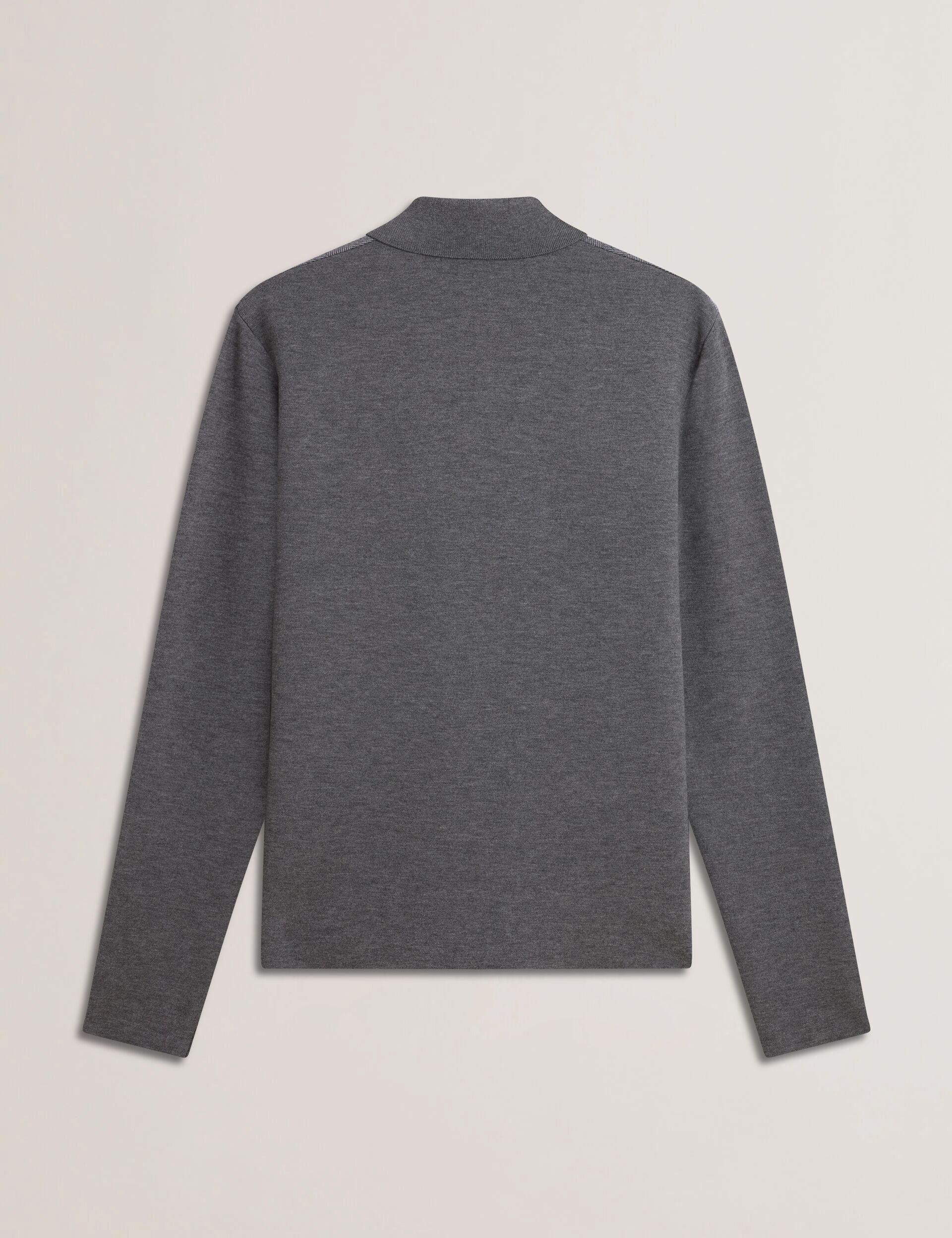 Men DEJO - Herringbone Wool Blend Zip Up Cardigan - Ted Baker