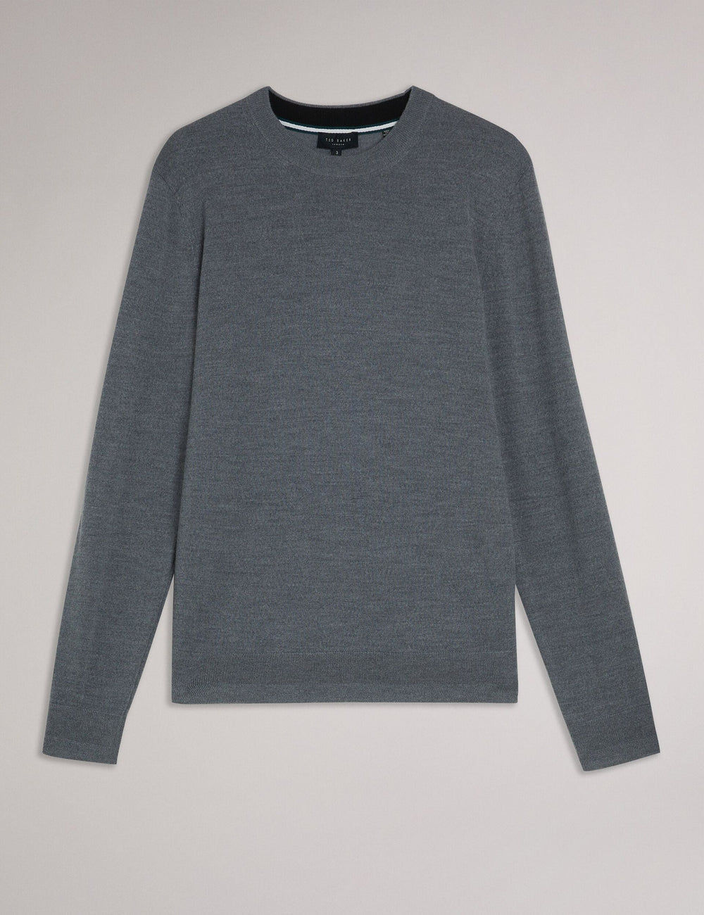 Men CARNBY - Pure Wool Crew Neck Jumper - Ted Baker