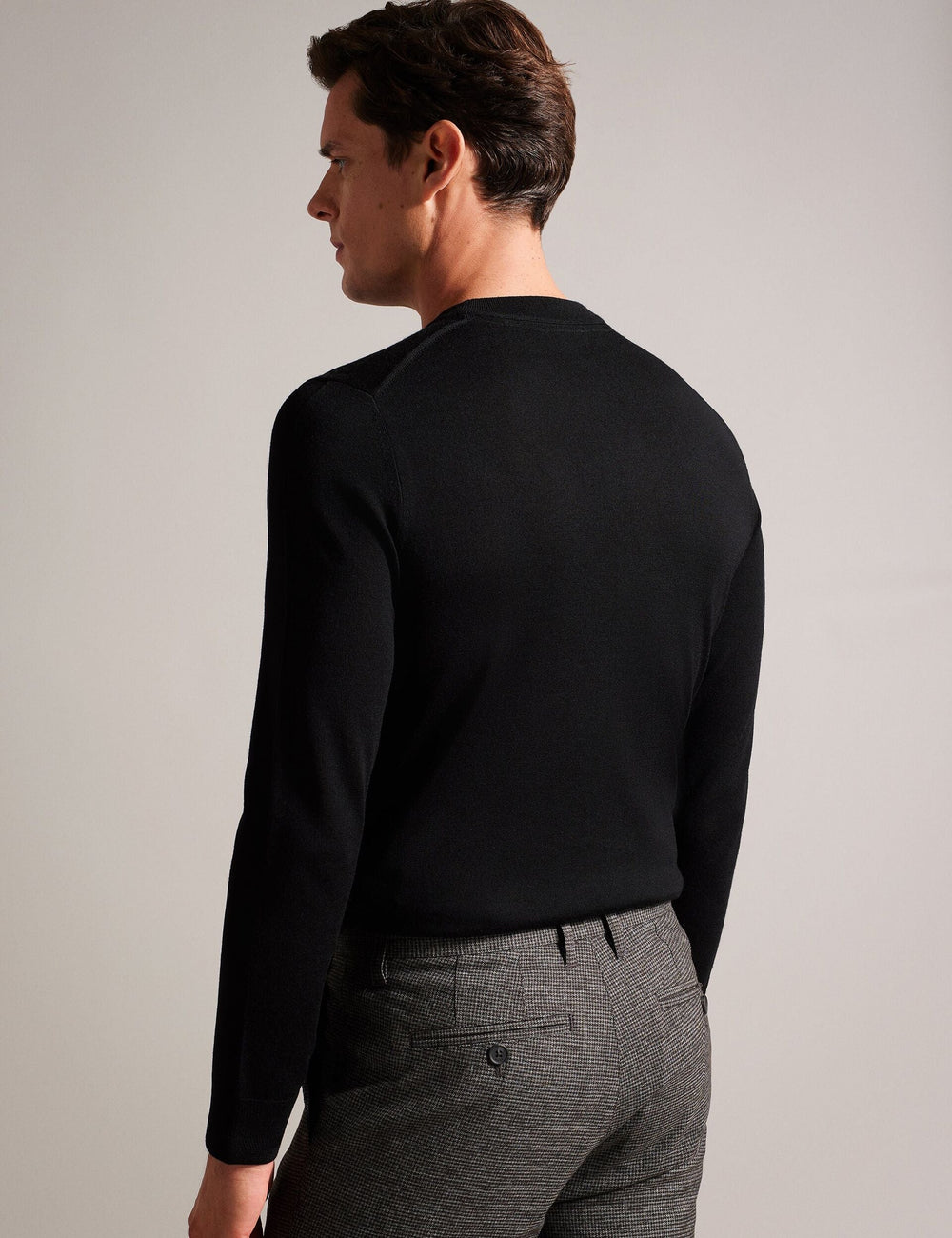 Men CARNBY - Pure Wool Crew Neck Jumper - Ted Baker