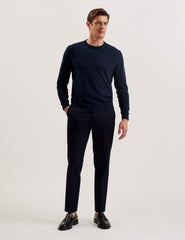 Men LOUNG - Textured T Knit Crew Neck Jumper - Ted Baker