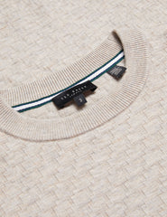 Men LOUNG - Textured T Knit Crew Neck Jumper - Ted Baker