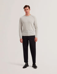 Men GLANT - Cashmere Cable Detail Crew Neck Jumper - Ted Baker