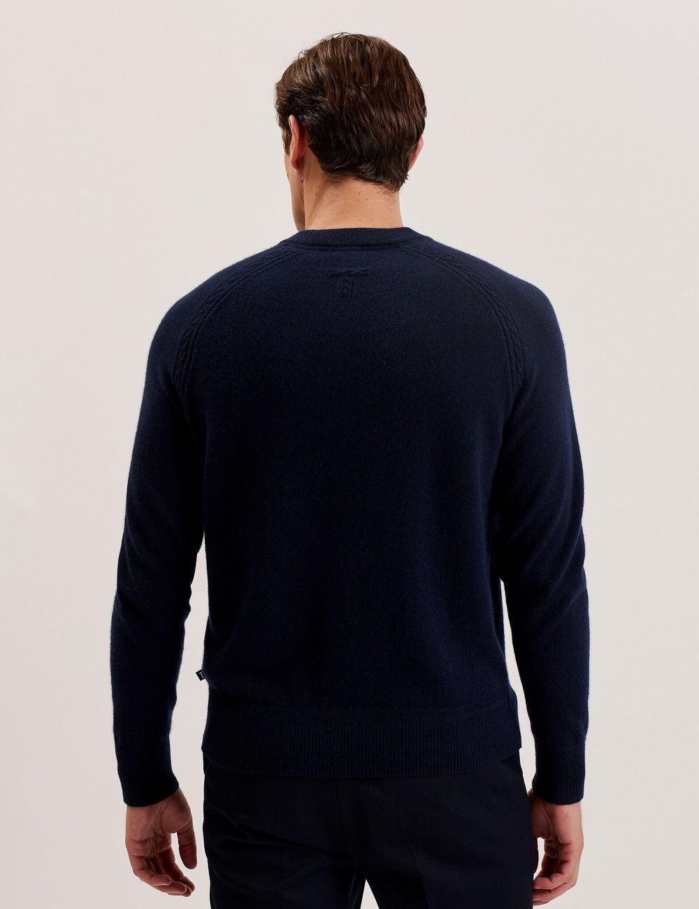 Men GLANT - Cashmere Cable Detail Crew Neck Jumper - Ted Baker