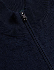 Men KURNLE - T Knit Half Zip Funnel Neck Jumper - Ted Baker
