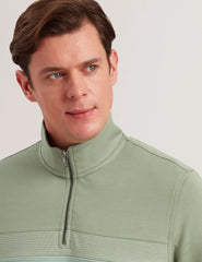 Men LONGMAN - Ombre Stripe Half-Zip Sweatshirt - Ted Baker