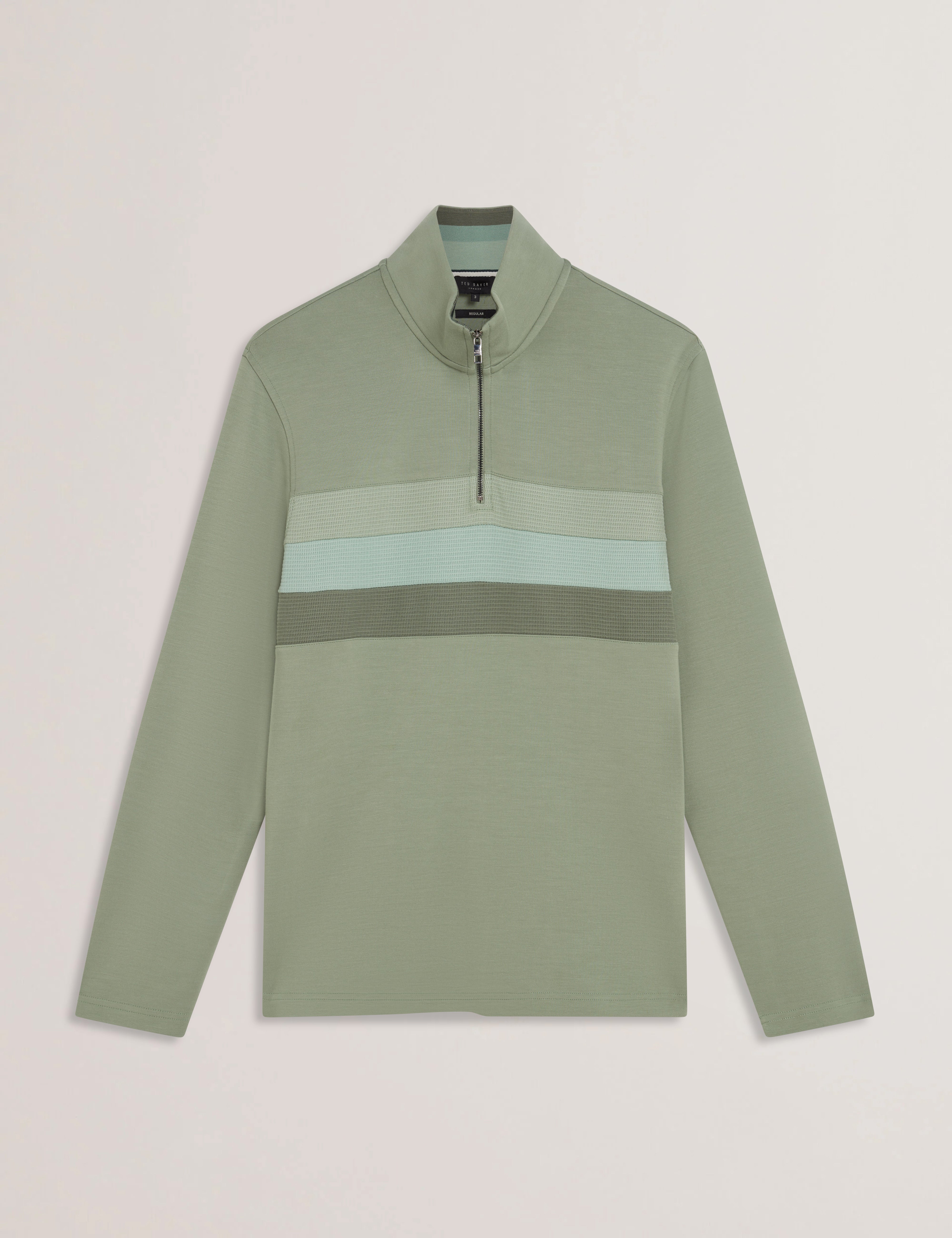 Men LONGMAN - Ombre Stripe Half-Zip Sweatshirt - Ted Baker