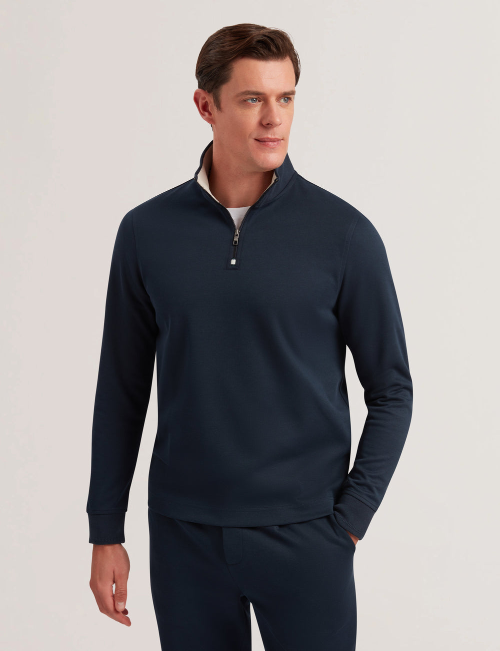 Men PRYOR - Half Zip Funnel Neck Sweatshirt - Ted Baker