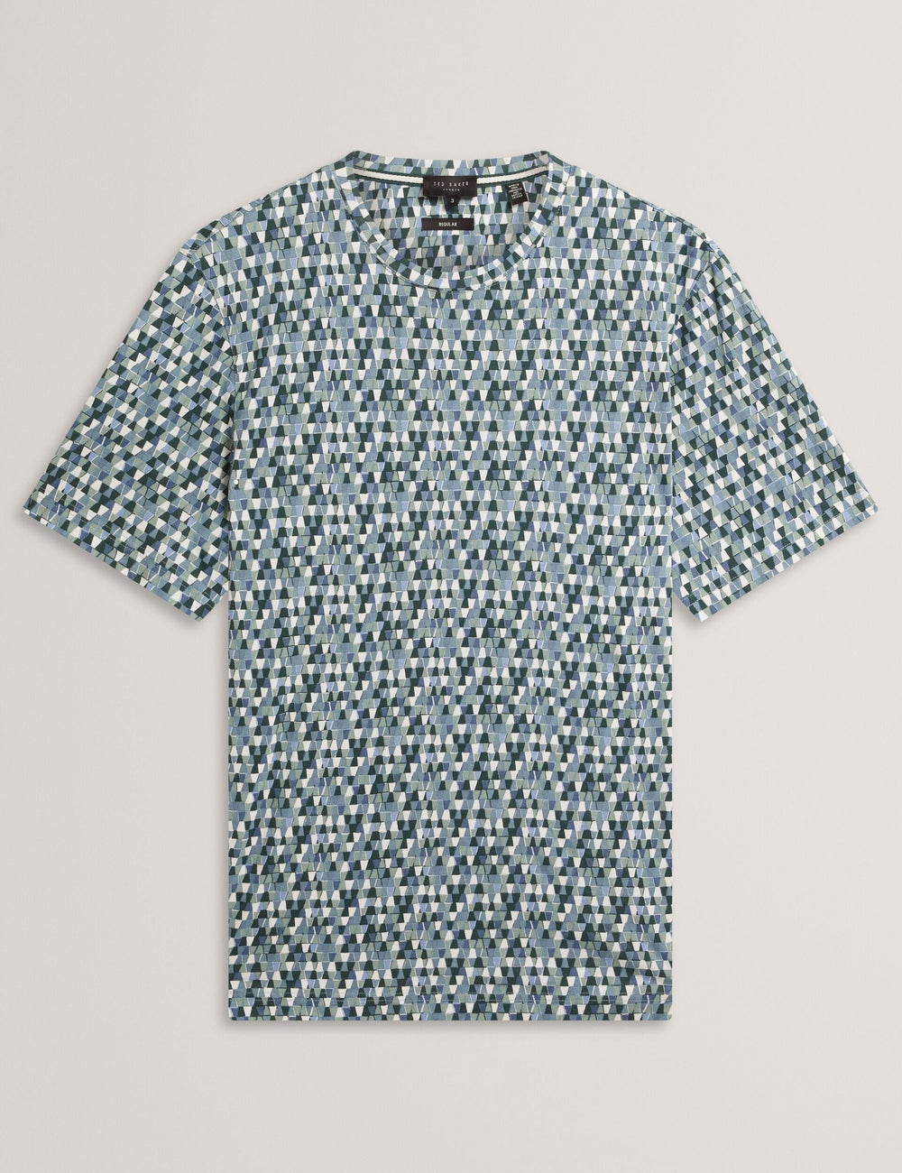 Sale MASYAFA Mosaic Print Cotton Crew Neck T-Shirt - Ted Baker