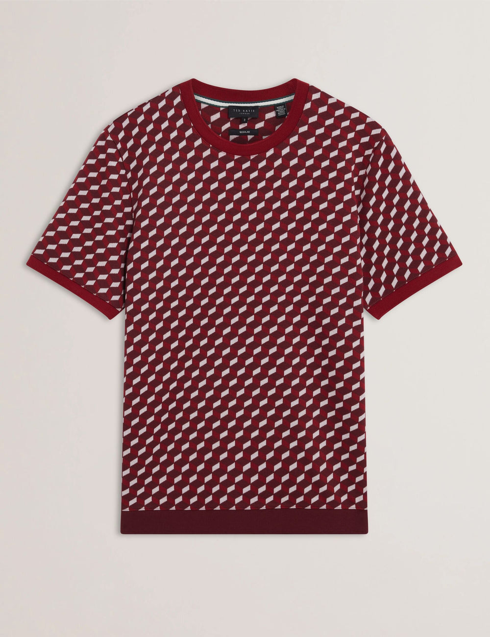 Sale ARDYN Geometric Jacquard Knit T-Shirt - Ted Baker