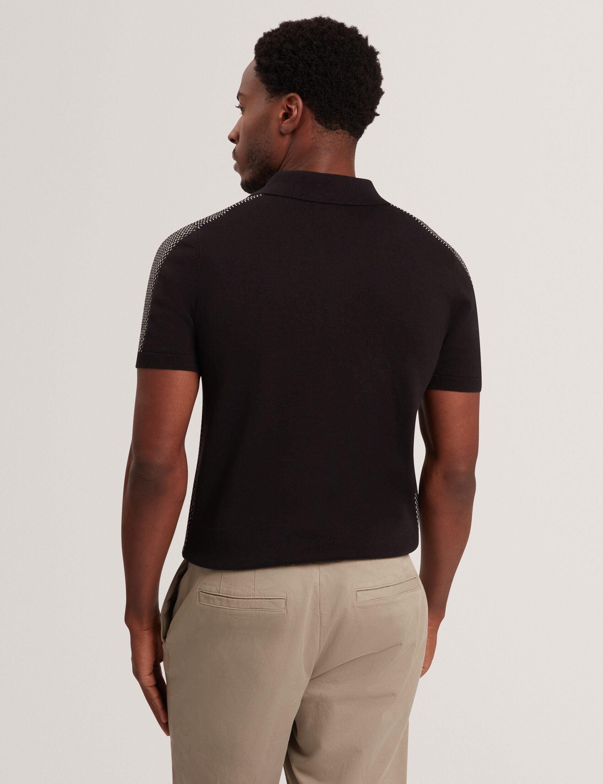 Sale GREGRY Contrast Stitch Knit Cotton Polo Shirt - Ted Baker